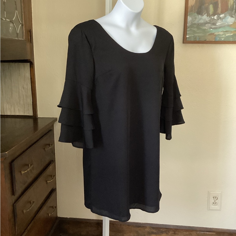 Francesca’s Miami LBD Dress with Ruffle Detail NWT M